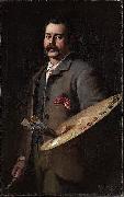 Frederick Mccubbin portrait oil painting on canvas